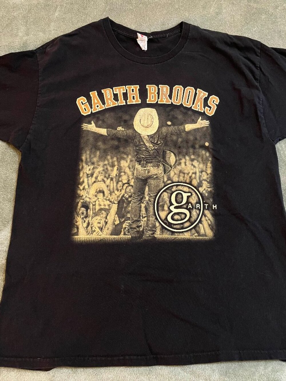 Garth Brooks Thunder Rolls Tour T‑Shirt XL Black 2022 Thunder Ridge Concert Tee